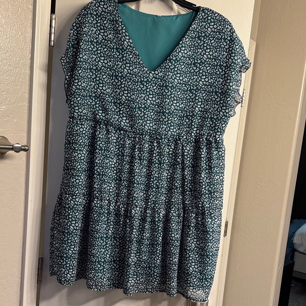 Floral Women's chiffon lined Dress